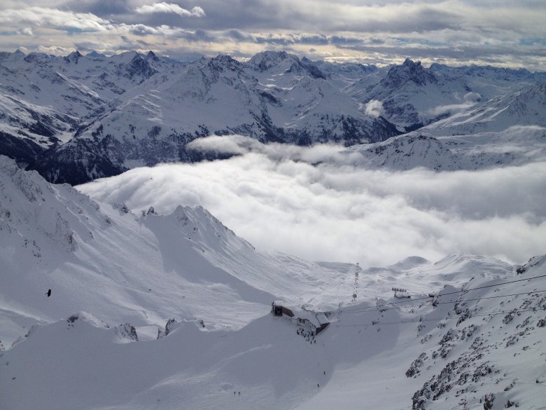 Aublick von der Valluga. Foto: Rosanna Battisti