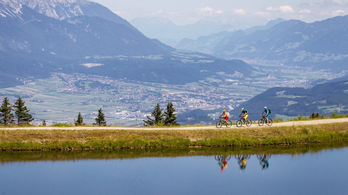 Mountainbiken auf der Muttereralm in der Region Innsbruck, © TVB Innsbruck/Erwin Haiden