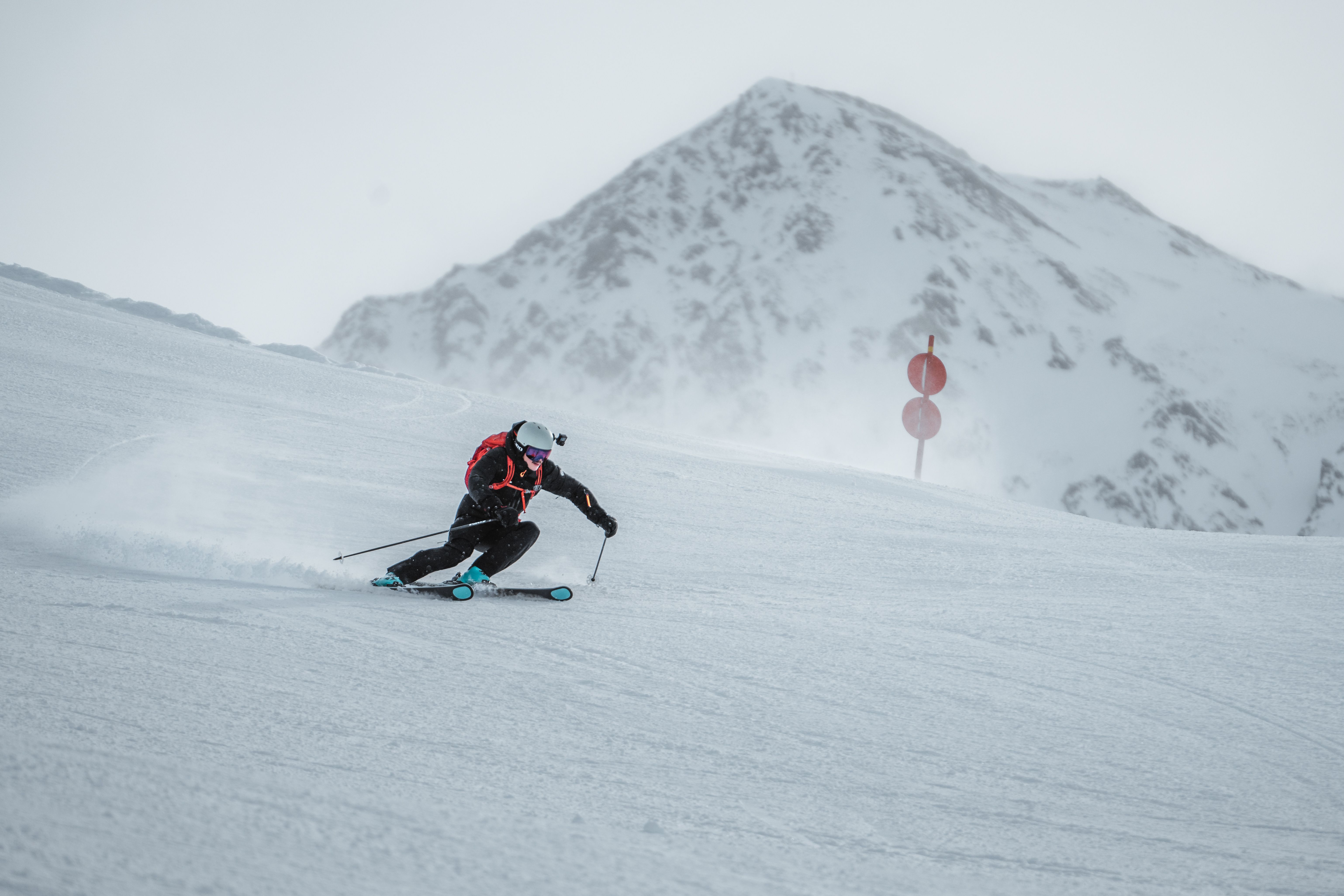 Auf der Piste im Skizentrum St. Jakob im Defereggental.