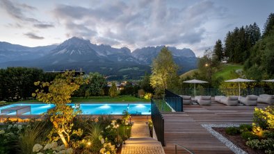 Abendstimmung Poolterrasse