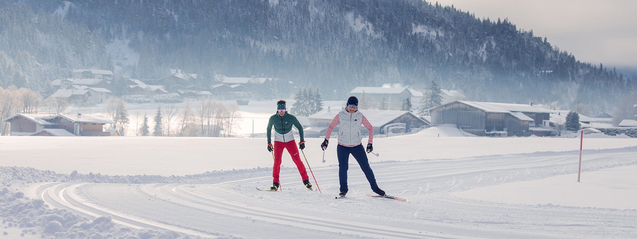 Langlaufen auf der Ortsloipe Achenkirch, © TVB Achensee