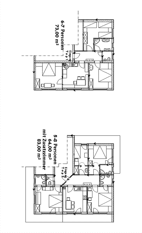 Grundriss Ferienwohnungen 2