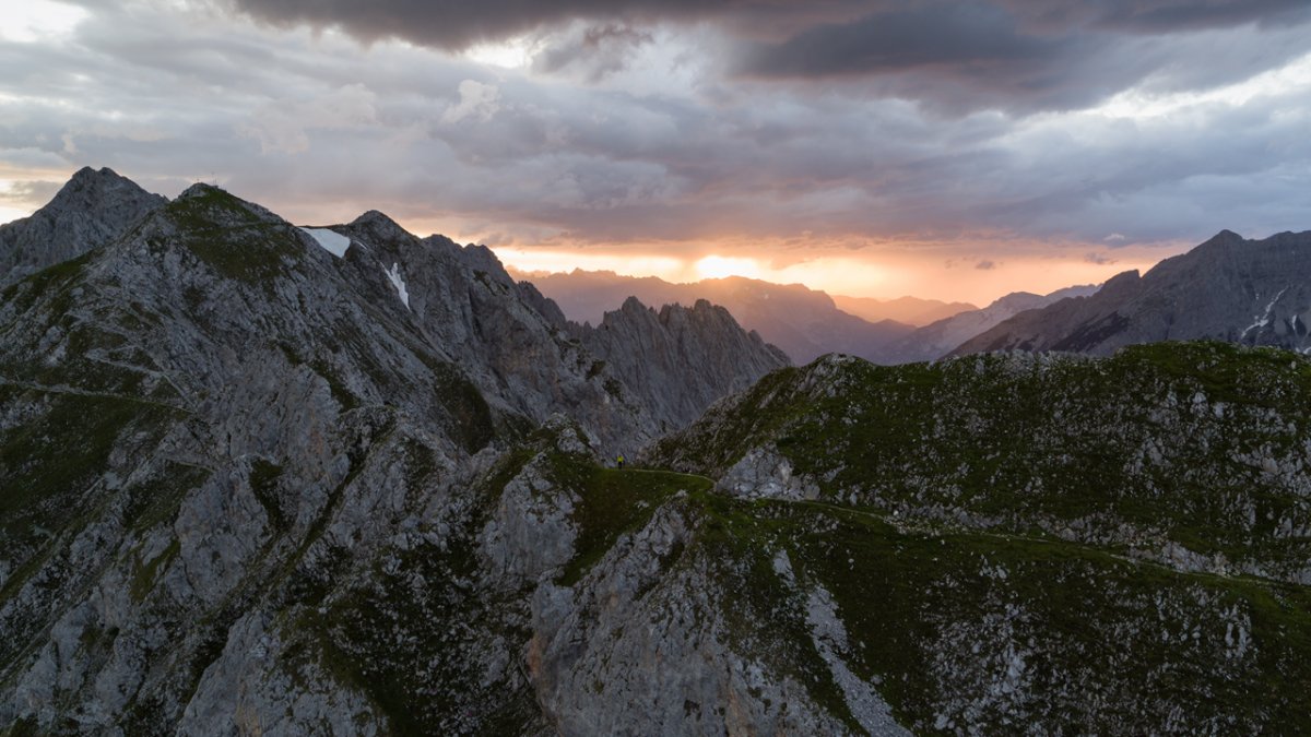 Sonnenuntergang im Naturpark Karwendel