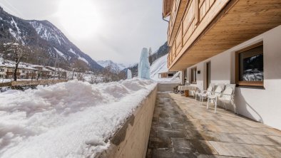 Terrasse im Winter, © Familie Steirer