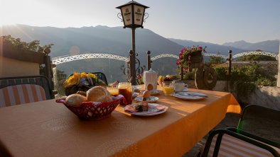 Frühstück auf der Terrasse