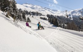 Rodeln mit der Familie am Hochzeiger in Jerzens, © Tirol Werbung/Robert Pupeter