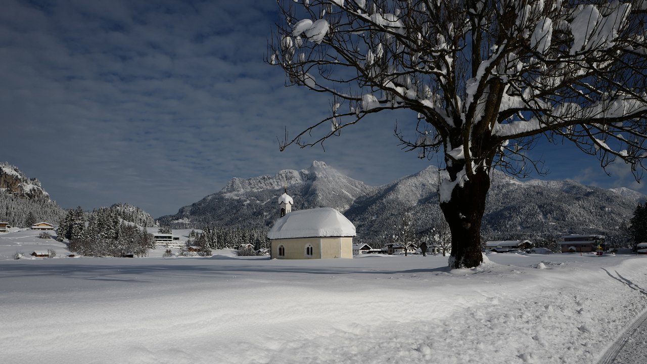 Lechaschau im Winter, © Naturparkregion Reutte