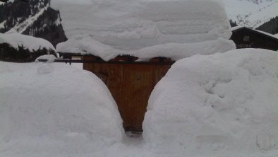 Unsere Skihütte Anfang Februar 2012