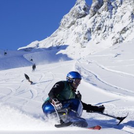 Monoskifahren am Kaunertaler Gletscher, © Kaunertaler Gletscher