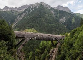 Die Rohrbr&uuml;cke Gro&szlig;er Gr&ouml;ben bei Pfafflar.
