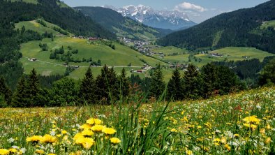 Blick vom Hörbighof Thierbach auf Oberau mit Frühl