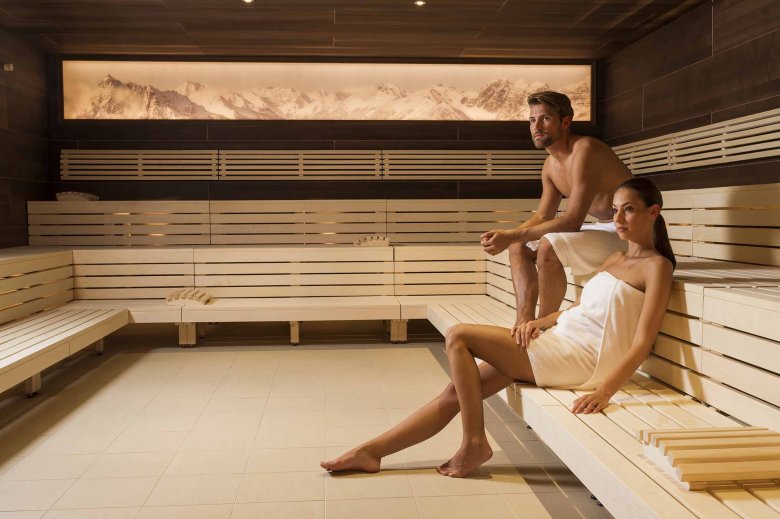 Gro&szlig;z&uuml;gige finnische Sauna im Stubay in Telfes&nbsp;im Stubaital. Und davon gibt es gleich zwei! Foto: Stubay, © Stubay