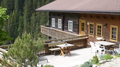 Terrasse vor der Ferienwohnung