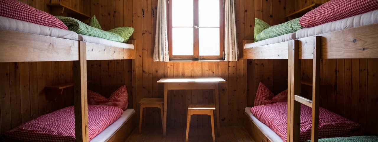 Bettenlager in der Steinseehütte, © Tirol Werbung/Dominik Gigler