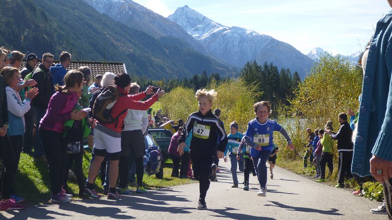 Der Kinderlauf beim Lechtaler Naturparklauf