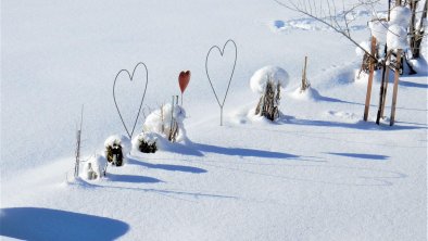 unsere 3 Herzen  im Winter, © Haus Alpengruss