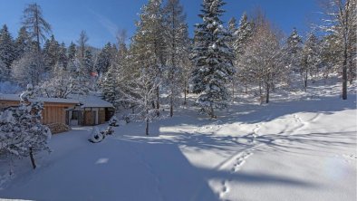 Balkonausblick im Winter 2