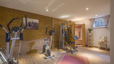 Chalet Alpenblick Fitnessraum_Sauna unteres Stocke