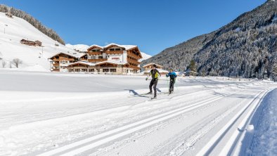 Langlaufloipe direkt am Hotel