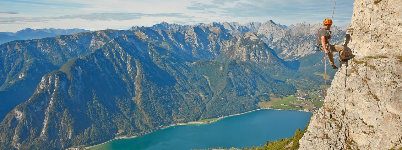 Klettern an der Rotspitze im Rofangebirge, © Achensee Tourismus