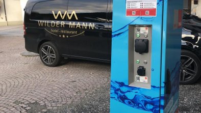 E-Tankstelle am Hotelparkplatz