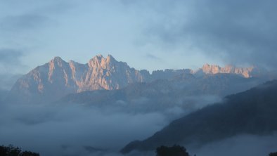 Morgens der Blick auf das Kaisergebirge