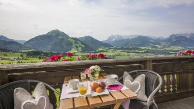 Bauernhof Mühlberg, Koessen - Balkon mit Aussicht