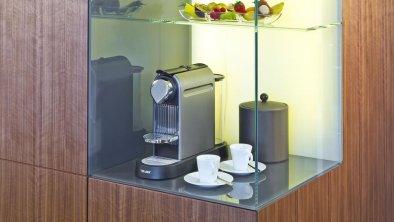 Kaffeemaschine in der Junior Suite Stadthaus, © (c) Hotel Maximilian