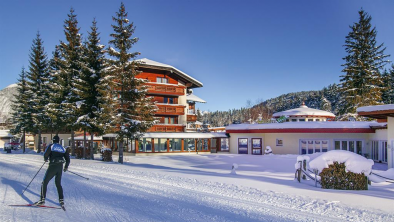 Direkter Loipeneinstieg vom Hotel Karwendel