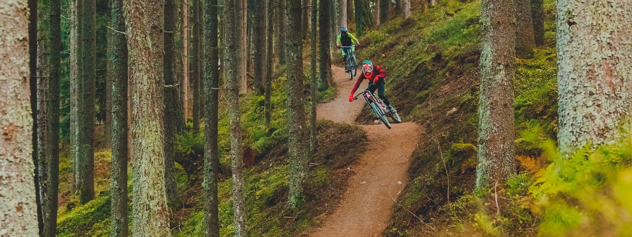 Singletrail „The Chainless One“ im Bikepark Innsbruck, © Innsbruck Tourismus