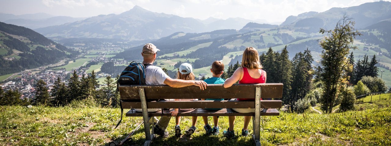 Ausblick auf das Brixental am KAT Walk Family , © TVB Kitzbüheler Alpen / Mathäus Gartner