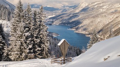 Blick auf den Achensee Winter